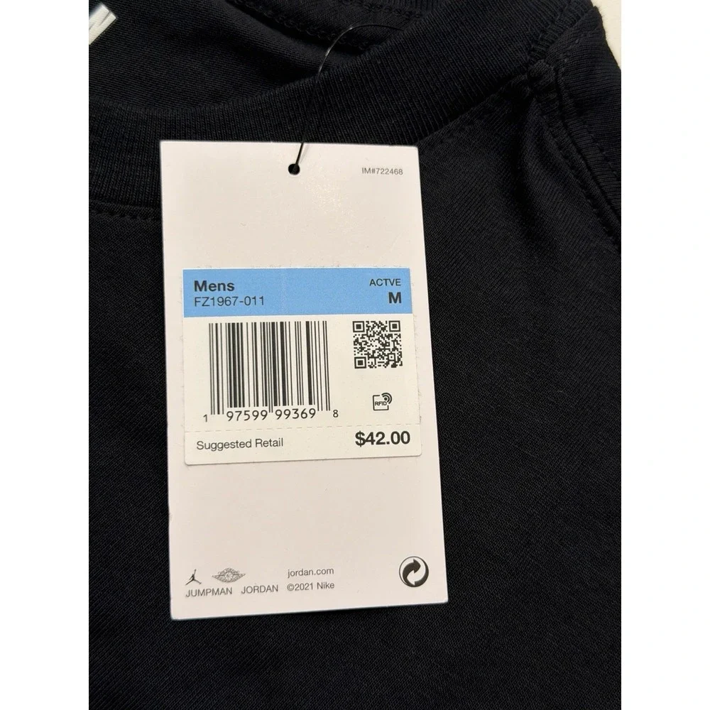 Jordan Flight Essentials Graphic Tee Black FZ1967 Mens M NWT